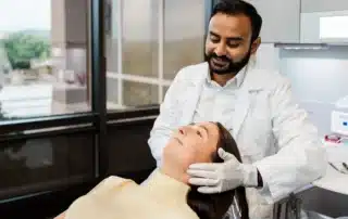 dentist with patient